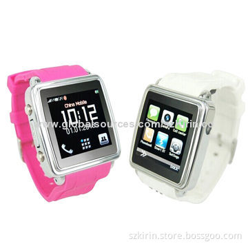 Watch phone, can answer calling and read SMS directly, it has built-in SIM card slot